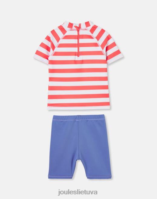 oranžinė aštuonkojo juostelė naro rinkinys artwork rash vest komplektas 0-3 metai kūdikiai drabužiai Joules N8VVH434