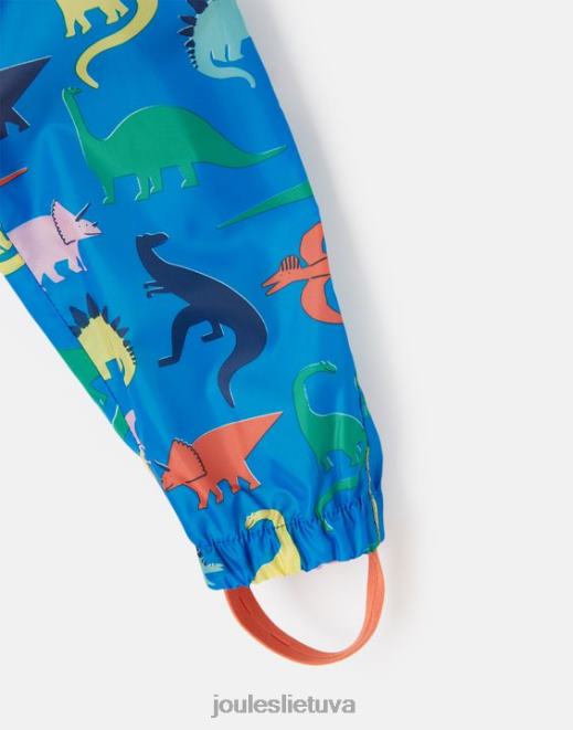 dino mėlyna Puddle vandeniui atsparus perdirbtas puddlesuit 1-3 metai berniukai drabužiai Joules N8VVH439
