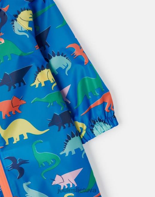 dino mėlyna Puddle vandeniui atsparus perdirbtas puddlesuit 1-3 metai berniukai drabužiai Joules N8VVH439