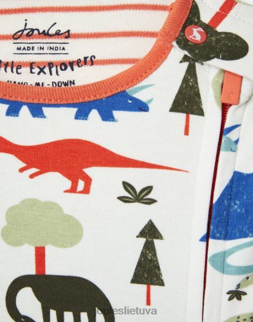 dino zippy ekologiškai išaugintos medvilnės onesie 0-9 mėn kūdikiai drabužiai Joules N8VVH429
