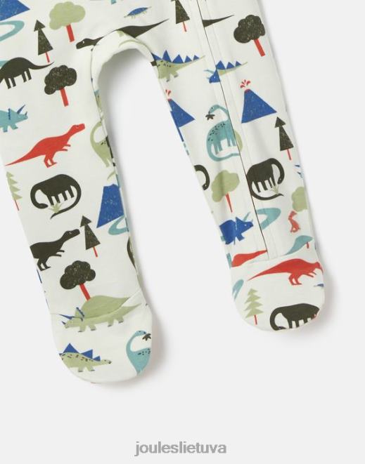 dino zippy ekologiškai išaugintos medvilnės onesie 0-9 mėn kūdikiai drabužiai Joules N8VVH429