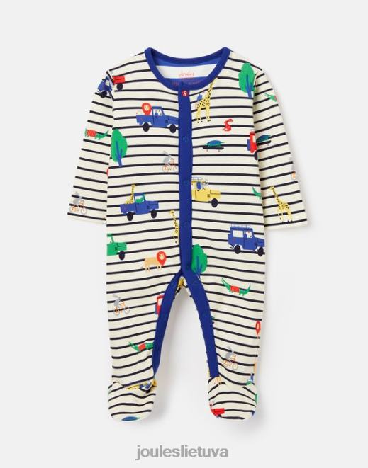 mėlynų juostelių safaris razamataz ekologiškai užauginta medvilnė marginta onesie 0-9 mėn kūdikiai drabužiai Joules N8VVH433