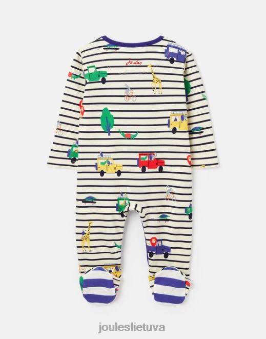 mėlynų juostelių safaris razamataz ekologiškai užauginta medvilnė marginta onesie 0-9 mėn kūdikiai drabužiai Joules N8VVH433