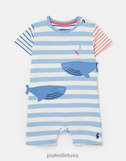 mėlynakiai patch artwork romper 0-24 mėn kūdikiai drabužiai Joules N8VVH425