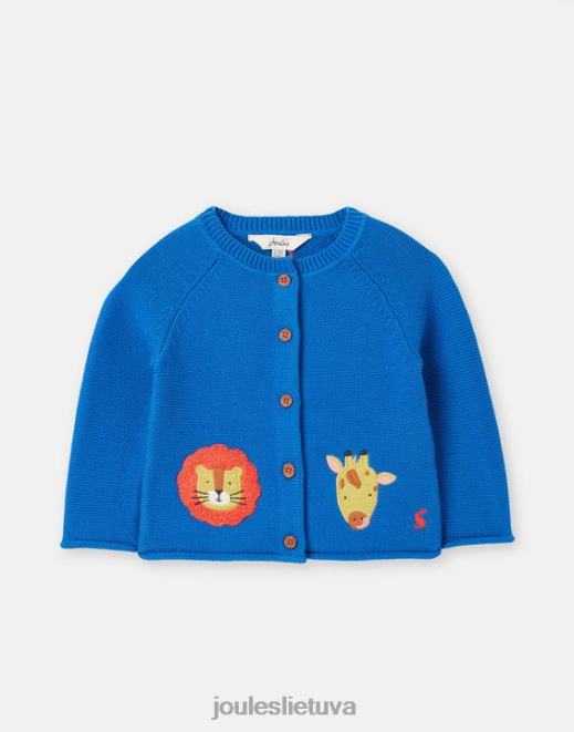 mėlynas safaris bertie artwork kardiganas 0-3 m kūdikiai drabužiai Joules N8VVH436