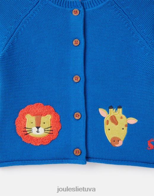 mėlynas safaris bertie artwork kardiganas 0-3 m kūdikiai drabužiai Joules N8VVH436