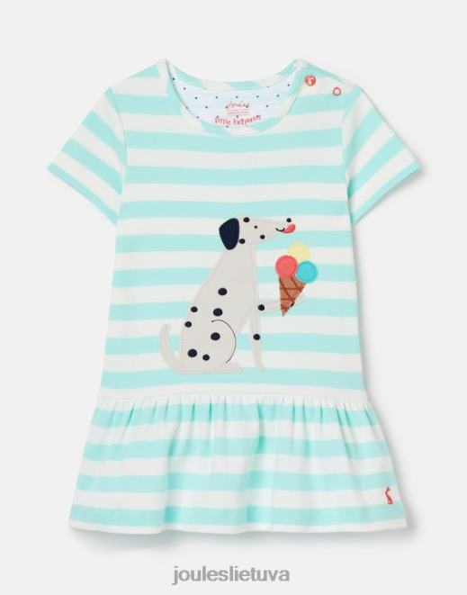 vandens juostelė dazzle artwork peplum suknelė 0-3 m mergaites drabužiai Joules N8VVH394