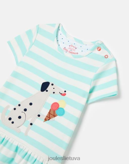 vandens juostelė dazzle artwork peplum suknelė 0-3 m mergaites drabužiai Joules N8VVH394