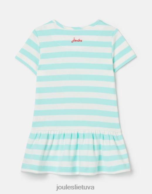 vandens juostelė dazzle artwork peplum suknelė 0-3 m mergaites drabužiai Joules N8VVH394