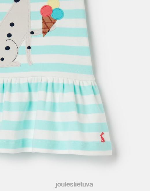 vandens juostelė dazzle artwork peplum suknelė 0-3 m mergaites drabužiai Joules N8VVH394