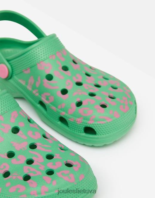 žalias rožinis leopardas poole slydimas ant klumpių mergaites avalynė Joules N8VVH325