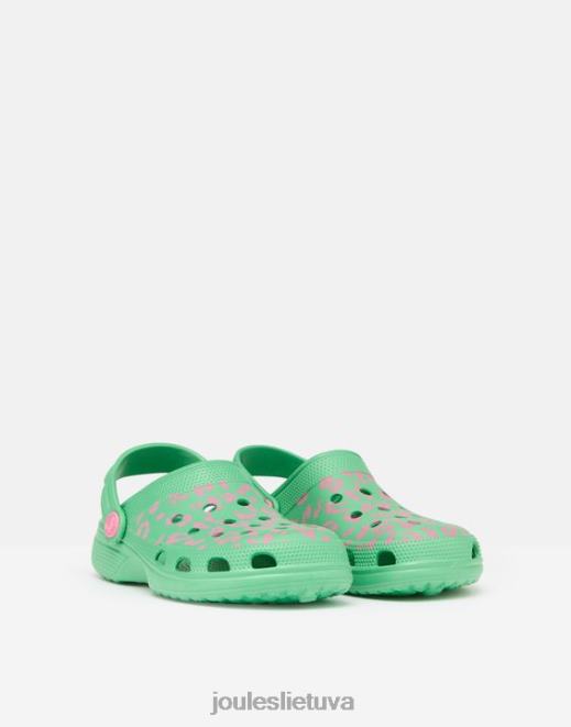 žalias rožinis leopardas poole slydimas ant klumpių mergaites avalynė Joules N8VVH325