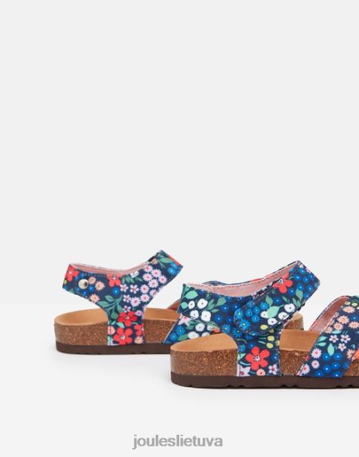 mėlynas brangakmenis tessie kelių dirželių velcro sandalai mergaites avalynė Joules N8VVH332