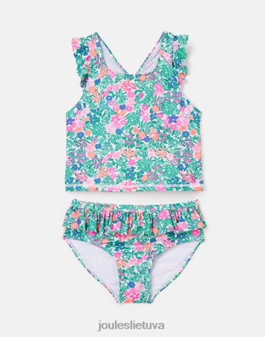 multi ditsy laurielle tankini 2-12 metų mergaites drabužiai Joules N8VVH312