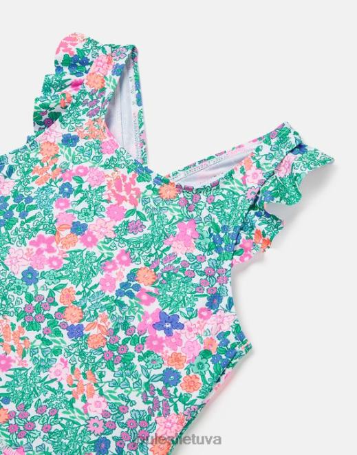 multi ditsy laurielle tankini 2-12 metų mergaites drabužiai Joules N8VVH312