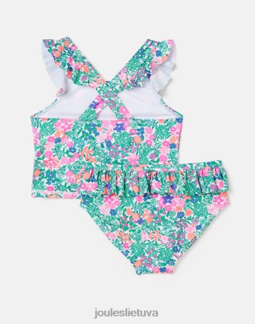multi ditsy laurielle tankini 2-12 metų mergaites drabužiai Joules N8VVH312