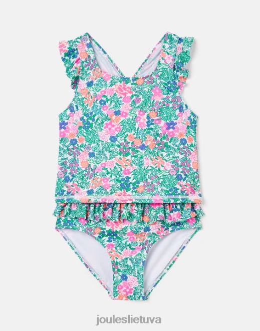 multi ditsy laurielle tankini 2-12 metų mergaites drabužiai Joules N8VVH312