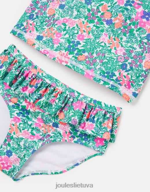 multi ditsy laurielle tankini 2-12 metų mergaites drabužiai Joules N8VVH312