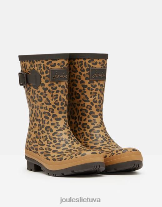 įdegio leopardas Molly vidutinio aukščio leopardo rašto batai nuo lietaus moterys avalynė Joules N8VVH148