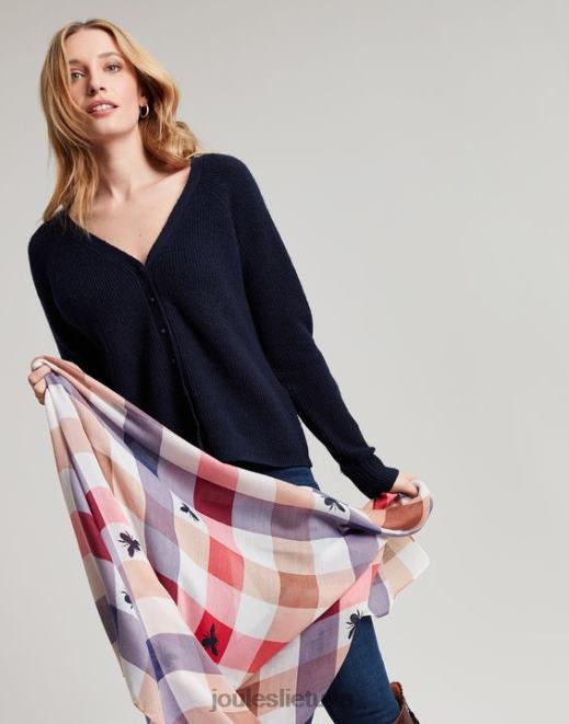 bee multi gingham upės lengvas austas margintas šalikas moterys priedai Joules N8VVH160