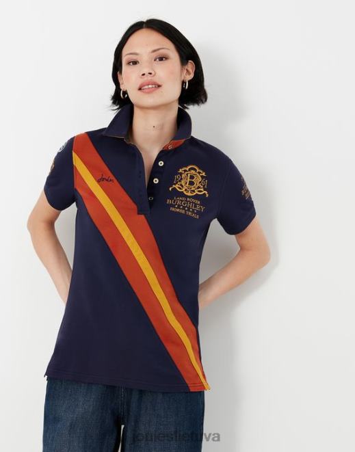 prancūzų laivynas burghley polo marškinėliai 2022 m moterys drabužiai Joules N8VVH135