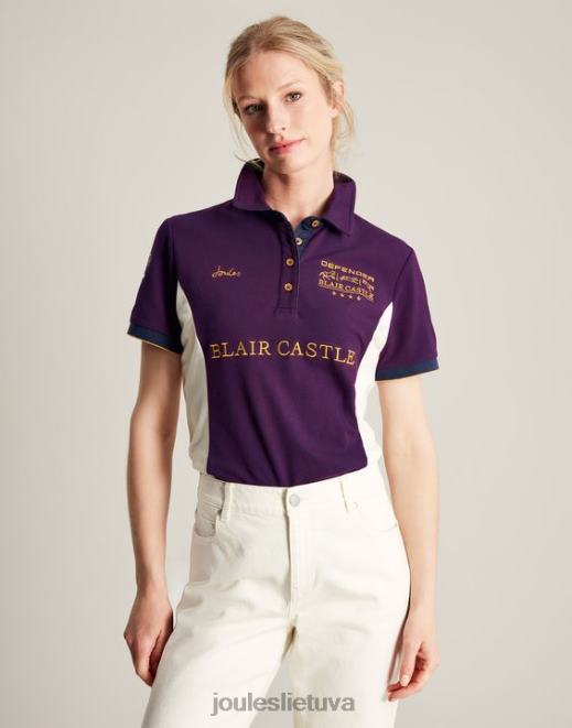 violetinė uoga blair polo marškinėliai moterys drabužiai Joules N8VVH127