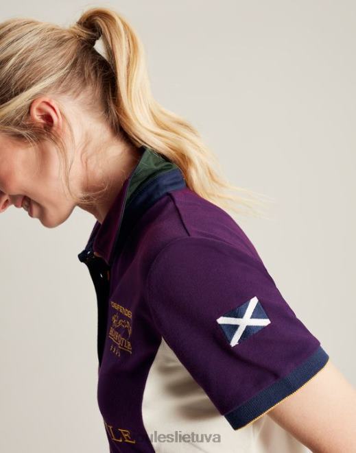 violetinė uoga blair polo marškinėliai moterys drabužiai Joules N8VVH127