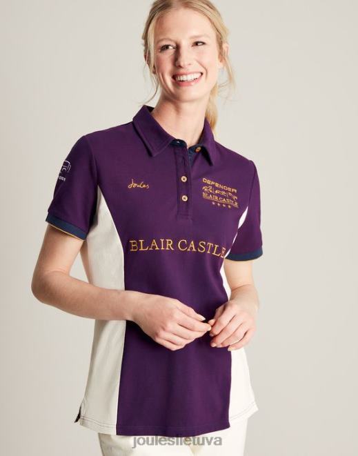 violetinė uoga blair polo marškinėliai moterys drabužiai Joules N8VVH127