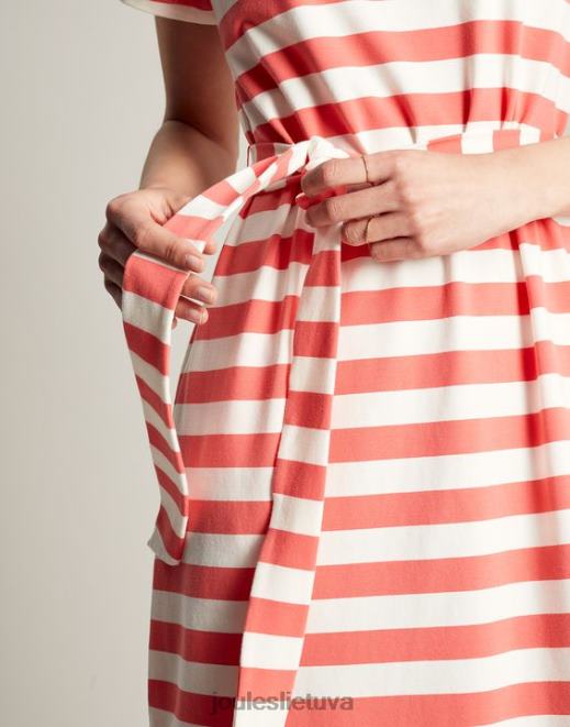 rožinė juostelė Paloma jersey ilga suknelė moterys drabužiai Joules N8VVH55