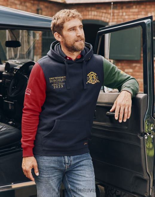prancūzų laivynas burghley unisex megztinis su gobtuvu vyrų drabužiai Joules N8VVH168