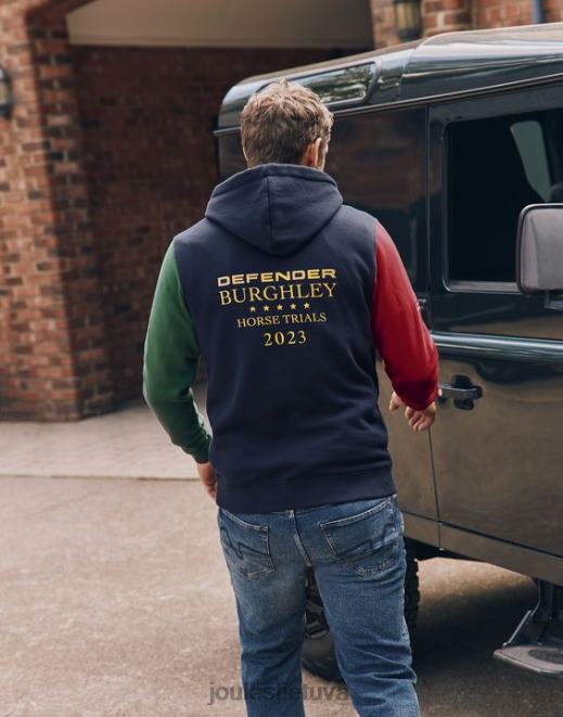 prancūzų laivynas burghley unisex megztinis su gobtuvu vyrų drabužiai Joules N8VVH168