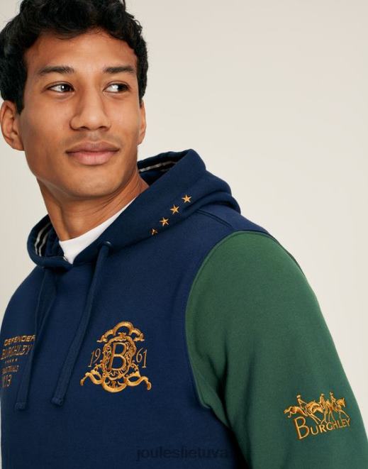 prancūzų laivynas burghley unisex megztinis su gobtuvu vyrų drabužiai Joules N8VVH168