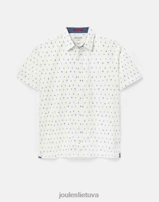 baltas lloyd classic fit marškinėliai marginti vyrų drabužiai Joules N8VVH238