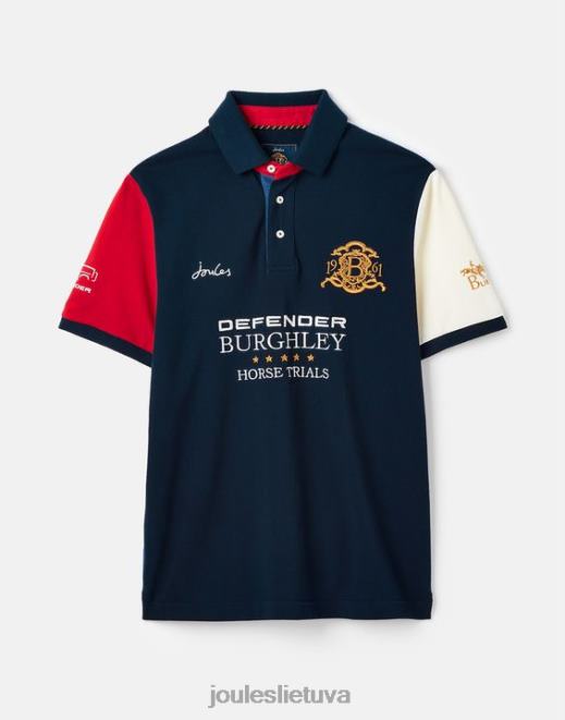 prancūzų laivynas burghley polo marškinėliai trumpomis rankovėmis vyrų drabužiai Joules N8VVH222